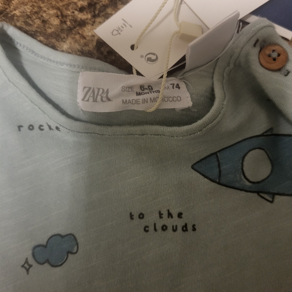 Zara long sleeve rocket ship shirt NWT - Picture 2 of 3